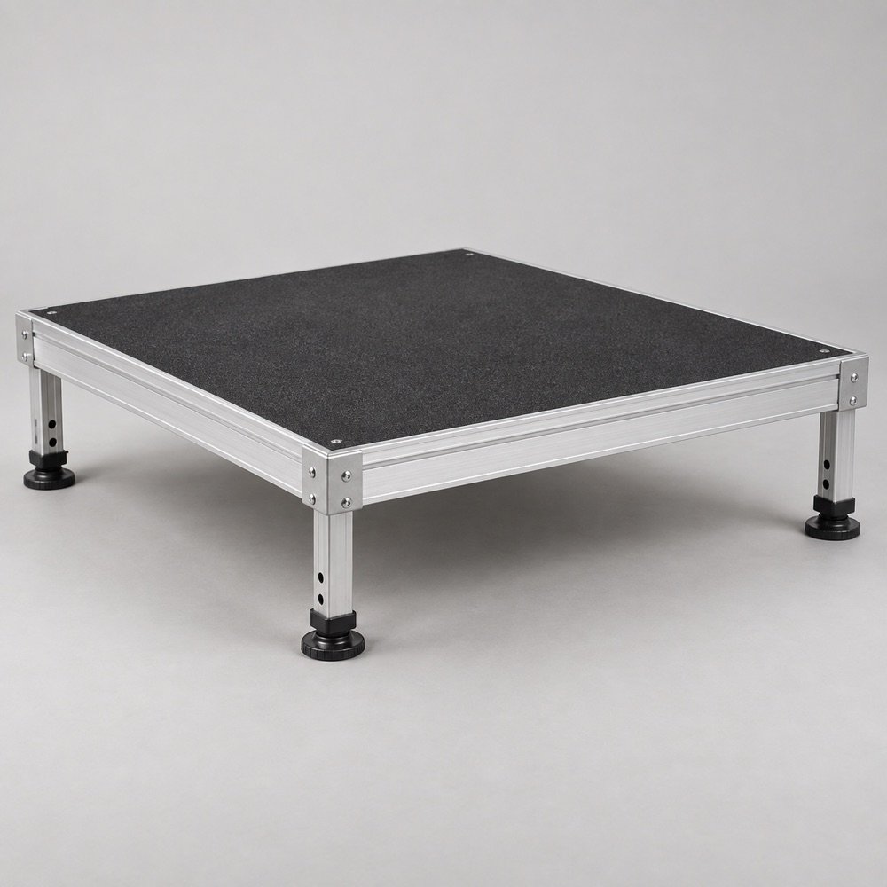 AI illustration of Panel system Modular Aluminium Stage Deck; not an inventory photograph