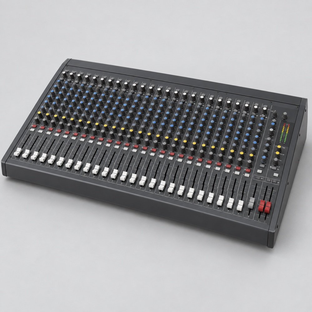 Representative console illustration for Behringer 24ch?; exact model appearance is unconfirmed