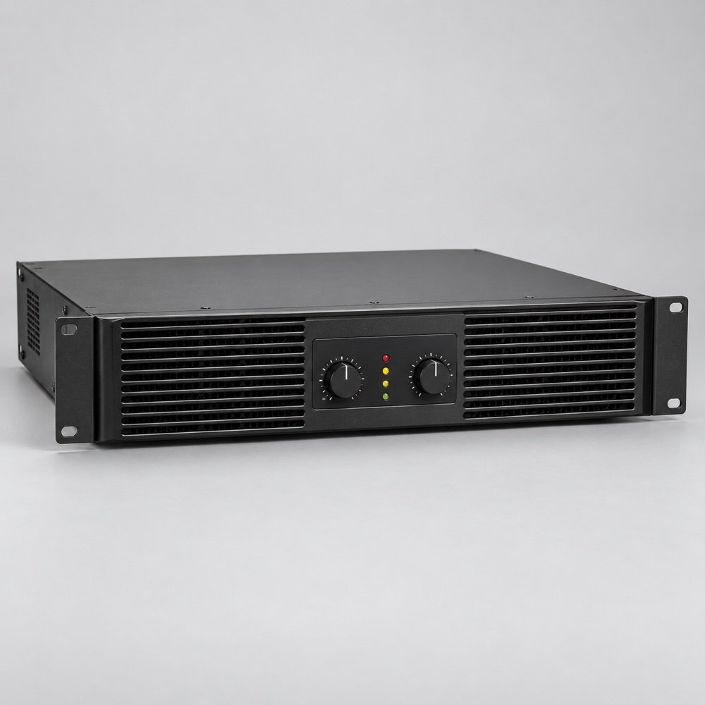 Representative amplifier illustration for CROWN 1000W; exact model appearance is unconfirmed