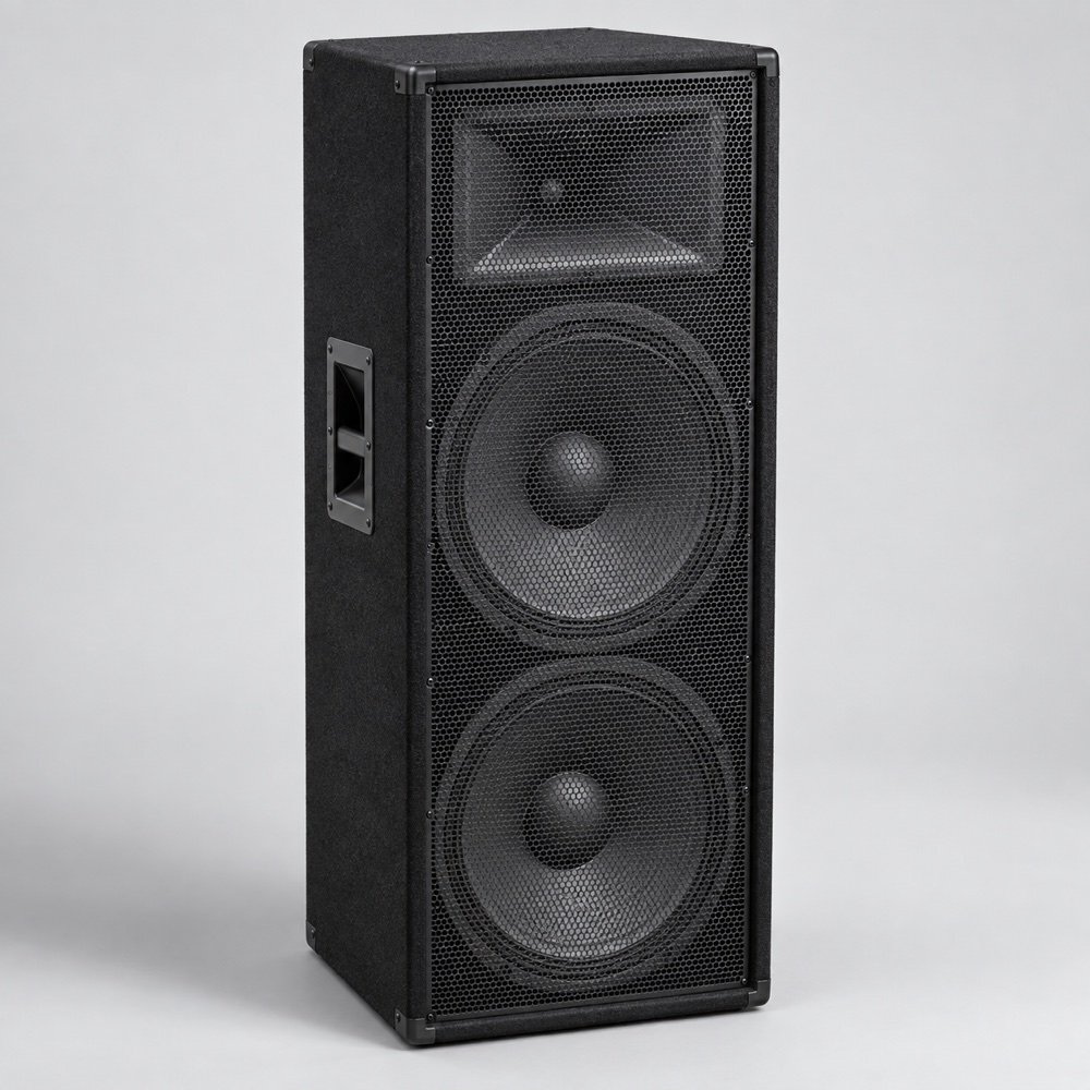 AI model-reference illustration of JBL JRX225; not a photograph of Expomaster inventory