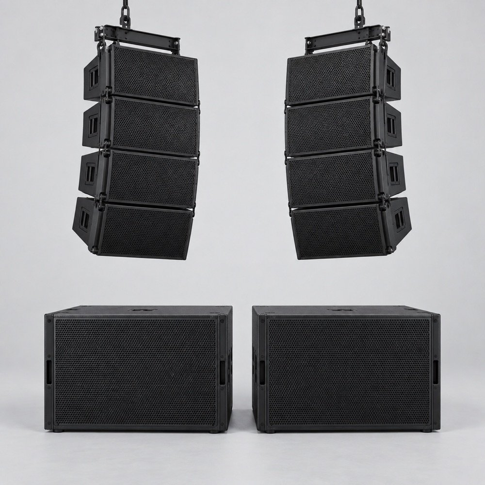 Illustrative line-array sound system