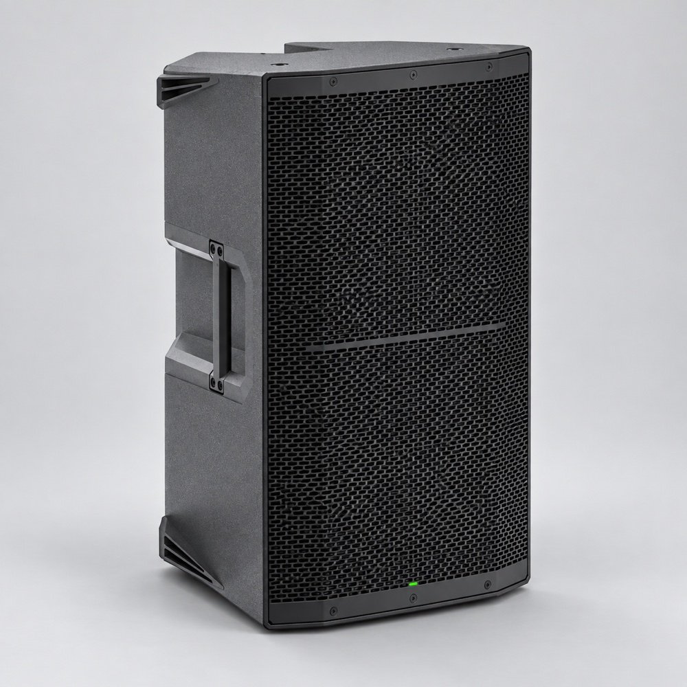 AI model-reference illustration of MACKIE Thump212XT; not a photograph of Expomaster inventory