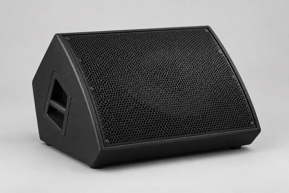 Illustrative wedge monitor; not a photo of this exact model